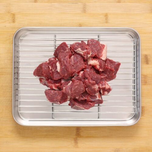 Fresh beef cubes for cooking